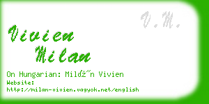 vivien milan business card